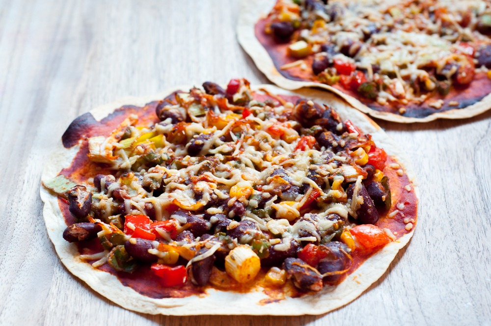 Mexicaanse tortilla pizza