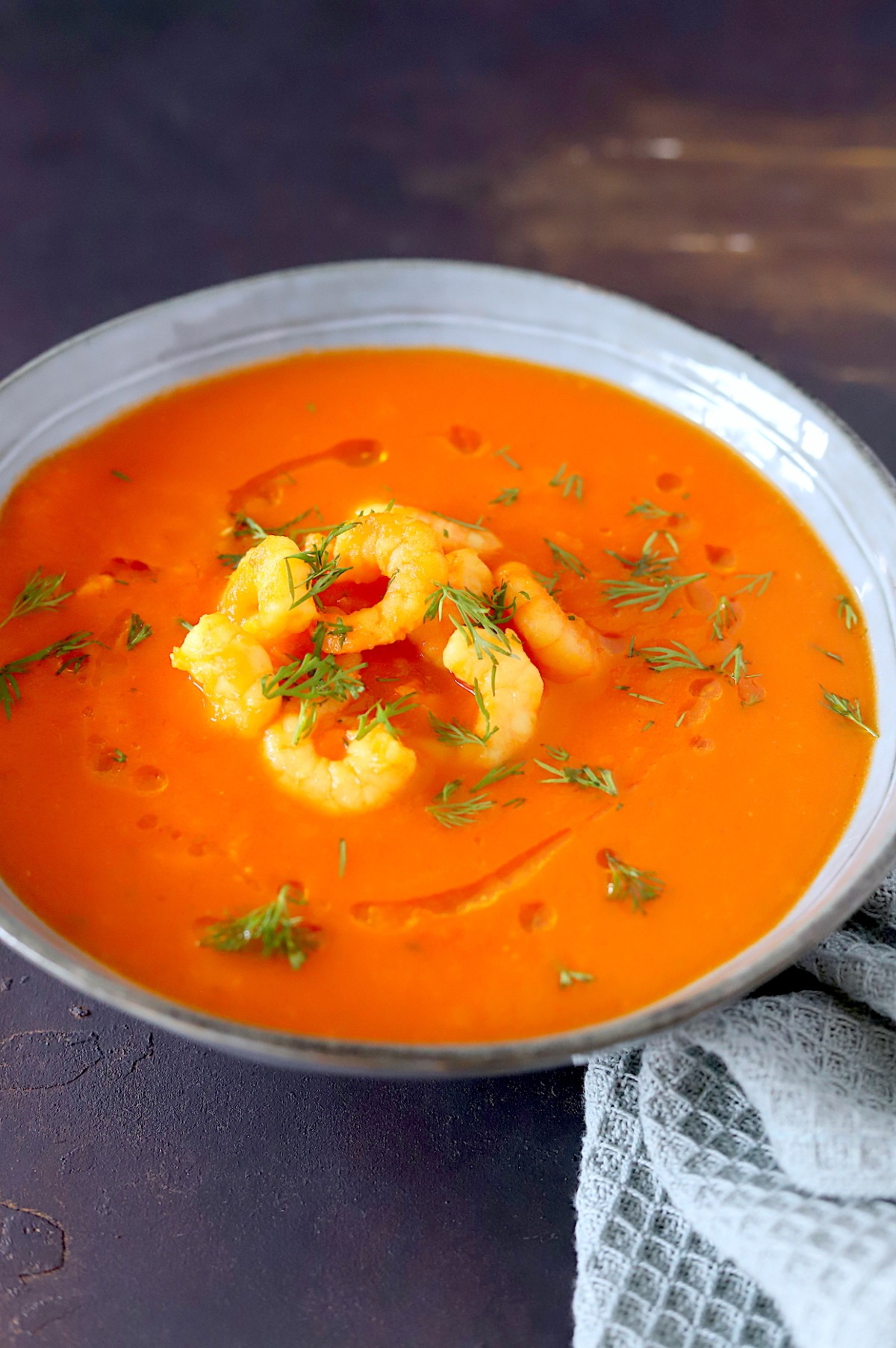 tomatensoep met komijn en knoflookgarnalen online diëtist