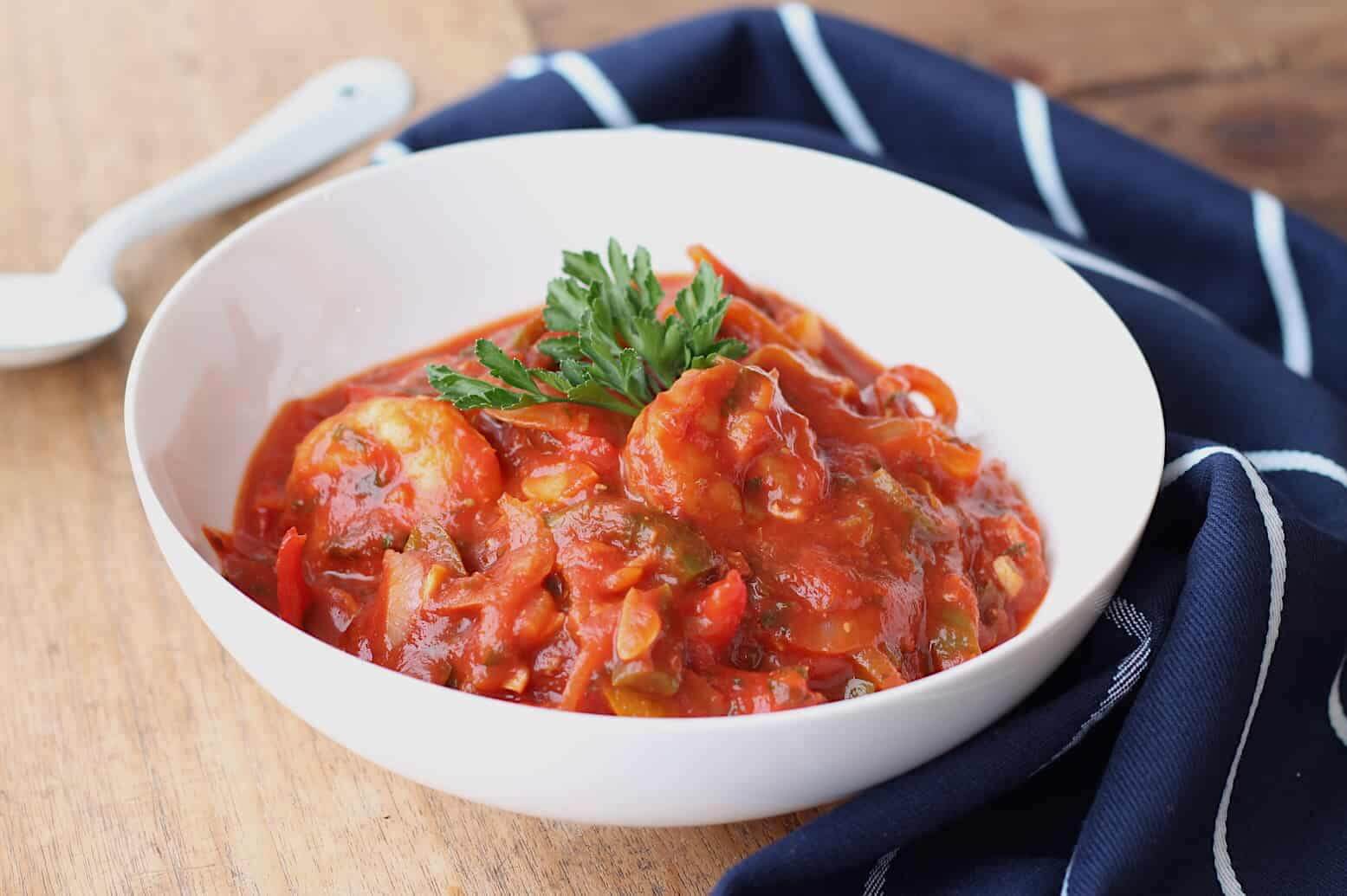 grote garnalen in tomatensaus online diëtist