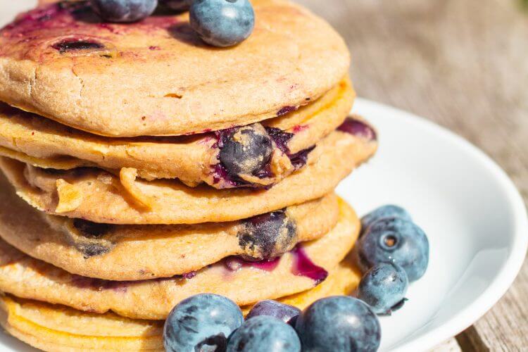 Vegan bleuberry pannenkoekjes