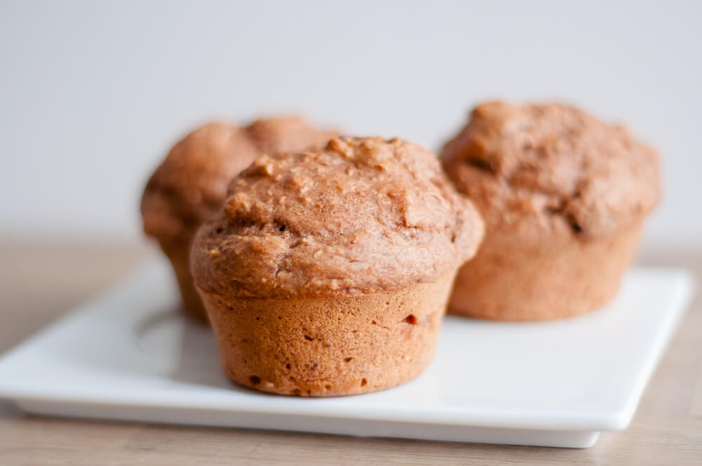 Muffins met gedroogd fruit