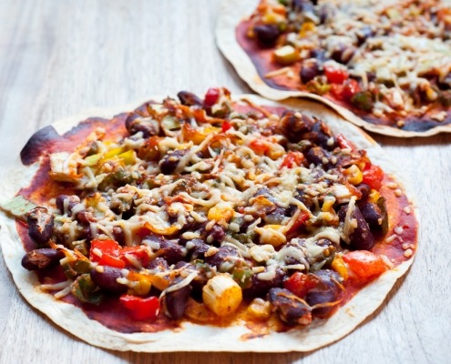 Mexicaanse tortilla pizza