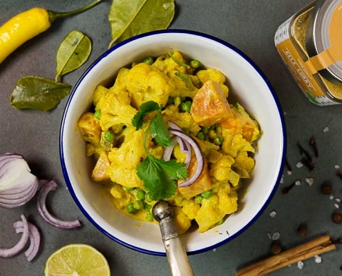 Curry bloemkool met gedroogde abrikozen online diëtist