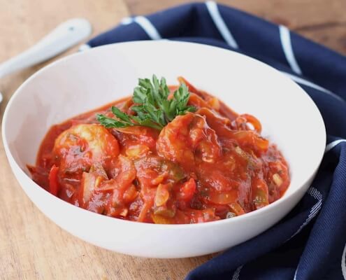 grote garnalen in tomatensaus online diëtist