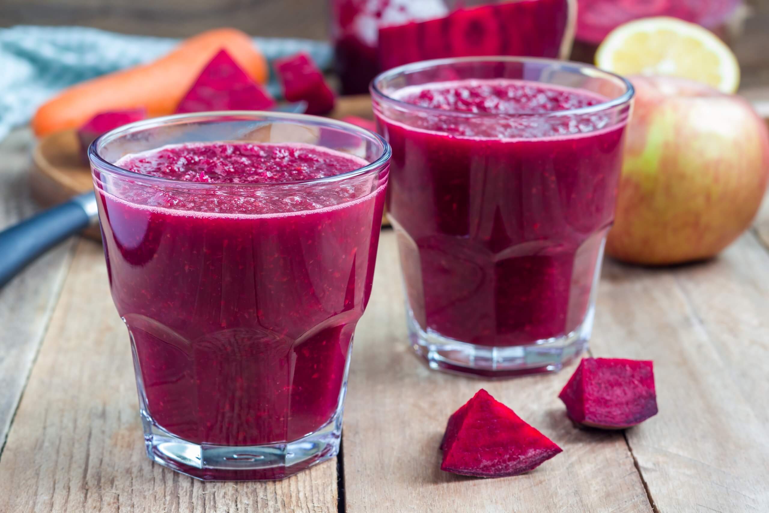 Smoothie van rood fruit, appel en gember online diëtist